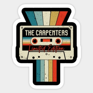 Graphic The Carpenters Proud Name Cassette Tape Vintage Birthday Gifts Sticker